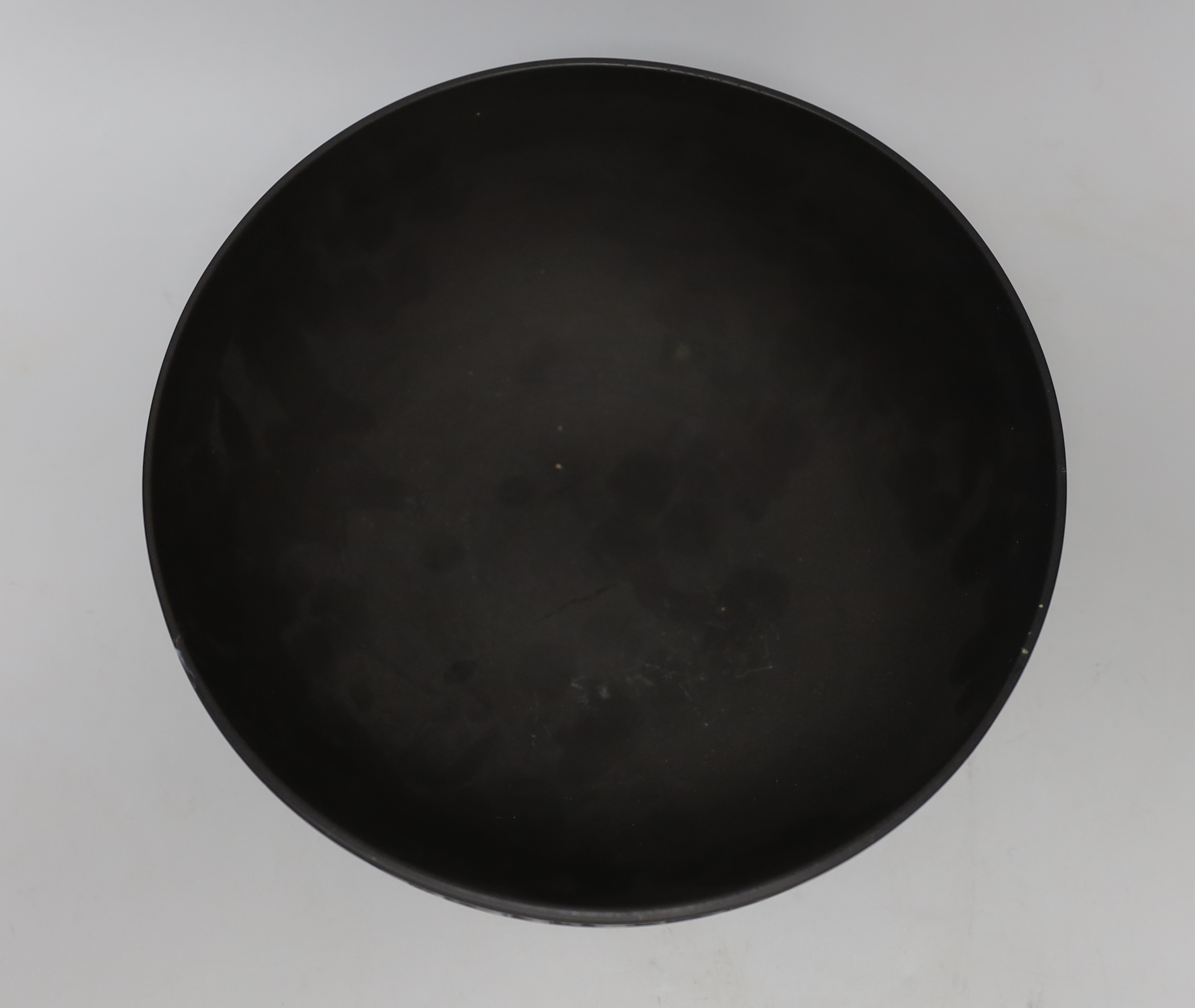 A Wedgwood Black Basalt fruit bowl, 25cm